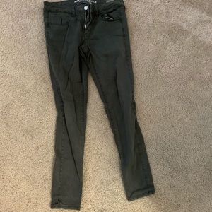 Soft, green american eagle jeggings